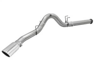 aFe - aFe Atlas Exhausts 5in DPF-Back Aluminized Steel Exhaust 2015 Ford Diesel V8 6.7L (td) Polished Tip - 49-03064-P - Image 5