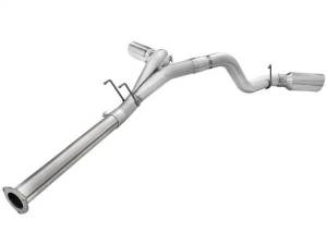 aFe - aFe Atlas Exhaust 4in DPF-Back Exhaust Aluminized Steel Polished Tip 11-14 ford Diesel Truck V8-6.7L - 49-03065-P - Image 2