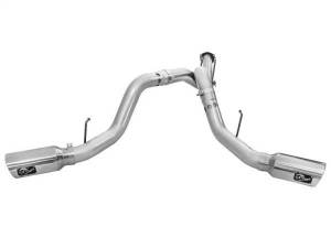 aFe - aFe Atlas Exhaust 4in DPF-Back Exhaust Aluminized Steel Polished Tip 11-14 ford Diesel Truck V8-6.7L - 49-03065-P - Image 5