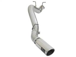 aFe - aFe ATLAS 5in DPF-Back Aluminized Steel Exhaust System w/Polished Tips 2017 GM Duramax 6.6L (td) L5P - 49-04085-P - Image 1