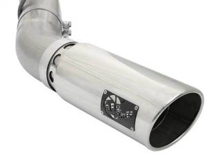 aFe - aFe ATLAS 5in DPF-Back Aluminized Steel Exhaust System w/Polished Tips 2017 GM Duramax 6.6L (td) L5P - 49-04085-P - Image 5