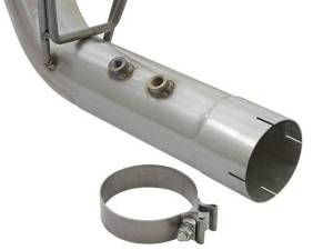 aFe - aFe ATLAS 4in DPF-Back Alum Steel Exhaust System w/Dual Exit Black Tip 2017 GM Duramax 6.6L (td) - 49-04086-B - Image 5