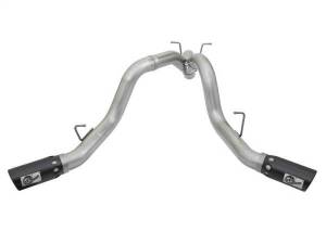 aFe - aFe ATLAS 4in DPF-Back Alum Steel Exhaust System w/Dual Exit Black Tip 2017 GM Duramax 6.6L (td) - 49-04086-B - Image 6