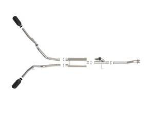 aFe - aFe Gemini XV 3in 304 SS Cat-Back Exhaust 2021 Ford F-150 V6 2.7L/3.5L (tt)/V8 5.0L w/ CO Black Tips - 49-33129-B - Image 10