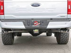 aFe - aFe Gemini XV 3in 304 SS Cat-Back Exhaust 2021 Ford F-150 V6 2.7L/3.5L (tt)/V8 5.0L w/ Polished Tips - 49-33129-P - Image 3