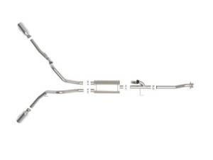 aFe - aFe Gemini XV 3in 304 SS Cat-Back Exhaust 2021 Ford F-150 V6 2.7L/3.5L (tt)/V8 5.0L w/ Polished Tips - 49-33129-P - Image 10