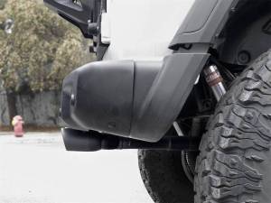 aFe - aFe Rebel Series 2.5in. 304 SS C/B Exhaust System 2018 Jeep Wrangler (JL) V6-3.6L - Black Tip - 49-38071-B - Image 3