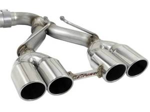 aFe - aFe Rebel Series 2.5in. 304 SS C/B Exhaust System 2018 Jeep Wrangler (JL) V6-3.6L - Polished Tip - 49-38071-P - Image 7