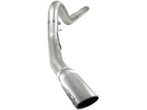 aFe - aFe MACHForce XP 5in DPF-Back Stainless Steel Exh Sys, polished tip,Ford Diesel Trucks 08-10 V8-6.4L - 49-43054-P - Image 2