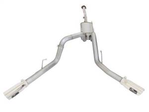 aFe - aFe MACHForce XP Exhaust 3in SS Dual Side Exit CB w/ Polish Tips 15 Ford F150 Ecoboost V6-2.7L/3.5L - 49-43070-P - Image 5