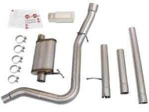 aFe - aFe MACHForce XP Exhaust 3in-3.5in SS Single Side Ext CB w/ Polish Tip 99-04 Ford F-250 V8 5.4L/6.8L - 49-43076-P - Image 3