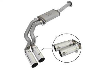 aFe - aFe Rebel Exhausts 3in SS Cat-Back 15-16 Ford F-150 EcoBoost V6 2.7/3.5L V8 5.0L w/ Polished Tips - 49-43081-P - Image 1