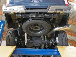aFe - aFe LARGE BORE HD 5in 409-SS DPF-Back Exhaust w/Polished Tip 2017 Ford Diesel Trucks V8 6.7L (td) - 49-43090-P - Image 2