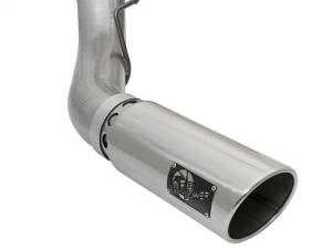 aFe - aFe LARGE BORE HD 5in 409-SS DPF-Back Exhaust w/Polished Tip 2017 Ford Diesel Trucks V8 6.7L (td) - 49-43090-P - Image 4