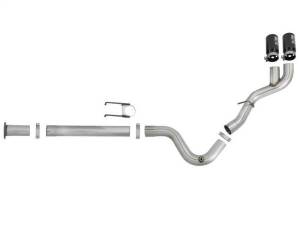 aFe - aFe Rebel XD 4in SS DPF-Back Exhaust 17-18 FOrd Diesel Trucks V8-6.7L (td) w/ Dual Black Tips - 49-43102-B - Image 2