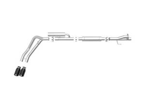 aFe - aFe Rebel Series 3in 409 SS Cat-Back Exhaust w/ Black Tips 17-20 Ford F-250/F350 V8 6.2L/7.3L - 49-43117-b - Image 6