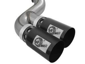 aFe - aFe Power 11-14 Ford F250/F350 6.7L Diesel Rebel XD 4in 409 SS DPF-Back Exhaust System - Black Tips - 49-43120-B - Image 2