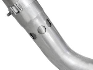 aFe - aFe Large Bore-HD 4in 409 Stainless Steel DPF-Back Exhaust w/Black Tip 15-16 Ford Diesel V8 Trucks - 49-43122-B - Image 4