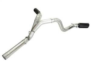 aFe - aFe MachForce XP Exhaust 4inch DP-Back All SS 2011-14 GM Diesel Trucks V8-6.6L LML Black Tips - 49-44043-B - Image 4