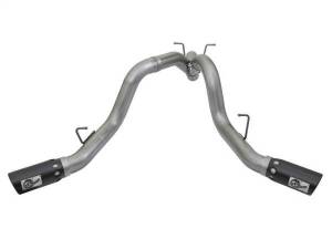 aFe - aFe LARGE BORE-HD 4in 409-SS DPF-Back Exhaust w/Dual Black Tips 2017 GM Duramax V8-6.6L (td) L5P - 49-44086-B - Image 2