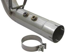 aFe - aFe LARGE BORE-HD 4in 409-SS DPF-Back Exhaust w/Dual Black Tips 2017 GM Duramax V8-6.6L (td) L5P - 49-44086-B - Image 3