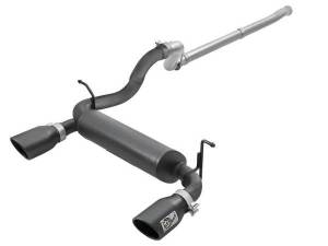 aFe - aFe Rebel Series 2.5in 409 SS Cat-Back Exhaust w/ Black Tips 18-19 Jeep Wrangler (JL) V6 3.6L - 49-48076-B - Image 1