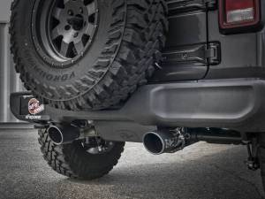 aFe - aFe Rebel Series 2.5in 409 SS Cat-Back Exhaust w/ Black Tips 18-19 Jeep Wrangler (JL) V6 3.6L - 49-48076-B - Image 2