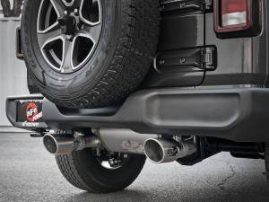 aFe - aFe Rebel Series 409 Stainless Steel Cat-Back Exhaust 18-21 Jeep Wrangler JL 2.0L (t) - Polished Tip - 49-48096-P - Image 3