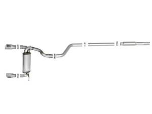 aFe - aFe Rebel Series 409 Stainless Steel Cat-Back Exhaust 18-21 Jeep Wrangler JL 2.0L (t) - Polished Tip - 49-48096-P - Image 7