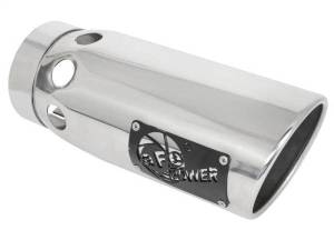 aFe Power Intercooled Tip Stainless Steel - Polished 4in In x 5in Out x 12in L Bolt-On - 49T40501-P121