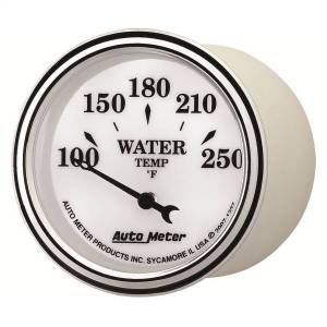 Autometer - AutoMeter GAUGE WATER TEMP 2 1/16in. 250deg.F ELEC OLD TYME WHITE II - 1237 - Image 2