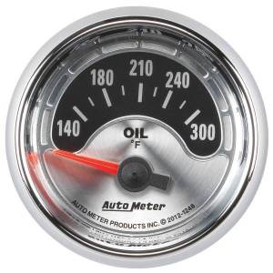 AutoMeter GAUGE OIL TEMP 2 1/16in. 300deg.F ELEC AMERICAN MUSCLE - 1248