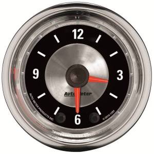 AutoMeter GAUGE CLOCK 2 1/16in. 12HR ANALOG AMERICAN MUSCLE - 1284