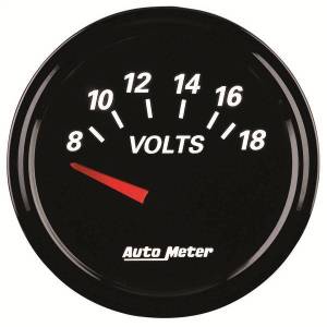 Autometer - AutoMeter GAUGE VOLTMETER 2 1/16in. 18V ELEC DESIGNER BLACK II - 1293 - Image 6