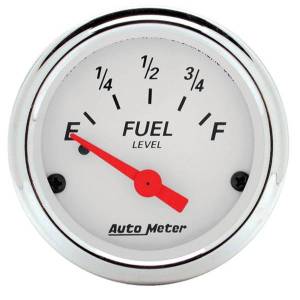 AutoMeter GAUGE FUEL LEVEL 2 1/16in. 0OE TO 90OF ELEC ARCTIC WHITE - 1315