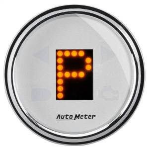 Autometer - AutoMeter GAUGE GEAR POS 2 1/16in. INCL INDICATORS WHITE DIAL DOME LENS CHROME BEZEL - 1360 - Image 2
