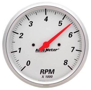 AutoMeter GAUGE TACHOMETER 5in. 8K RPM IN-DASH ARCTIC WHITE - 1399