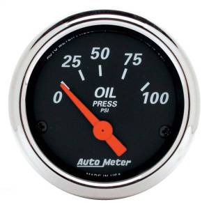 AutoMeter GAUGE OIL PRESS 2 1/16in. 100PSI ELEC DESIGNER BLACK - 1426