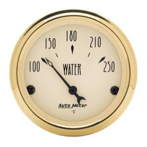 AutoMeter GAUGE WATER TEMP 2 1/16in. 250deg.F ELEC GOLDEN OLDIES - 1538