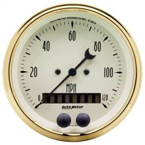 AutoMeter GAUGE SPEEDOMETER 3 3/8in. 120MPH GPS GOLDEN OLDIES - 1549