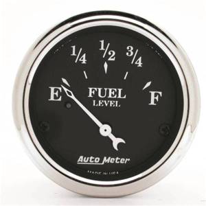 AutoMeter GAUGE FUEL LEVEL 2 1/16in. 0OE TO 90OF ELEC OLD TYME BLACK - 1715