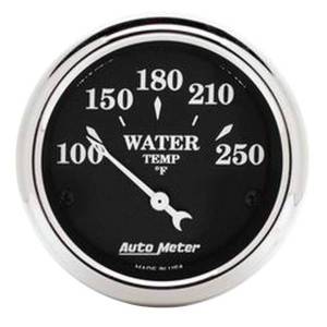 AutoMeter GAUGE WATER TEMP 2 1/16in. 250deg.F ELEC OLD TYME BLACK - 1737