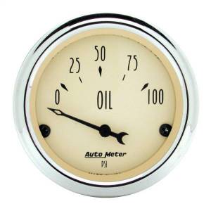 Autometer - AutoMeter GAUGE KIT 5 PC. 3 1/8in./2 1/16in. ELEC. KM/H SPEEDOMETER ANTIQUE BEIGE - 1809-M - Image 7