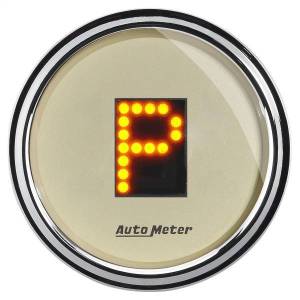 Autometer - AutoMeter GAUGE GEAR POS 2 1/16in. INCL INDICATORS BEIGE DIAL DOME LENS CHROME BZL - 1860 - Image 2