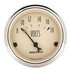 AutoMeter GAUGE VOLTMETER 2 1/16in. 18V ELEC ANTIQUE BEIGE - 1891