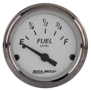 AutoMeter GAUGE FUEL LEVEL 2 1/16in. 0OE TO 90OF ELEC AMERICAN PLATINUM - 1904