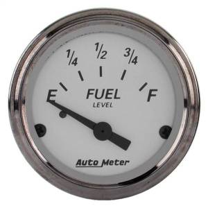 AutoMeter GAUGE FUEL LEVEL 2 1/16in. 73OE TO 10OF ELEC AMERICAN PLATINUM - 1905