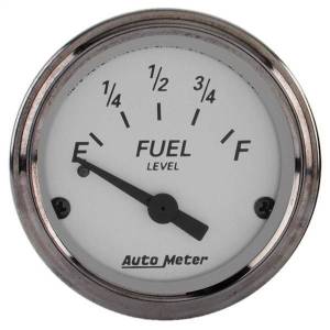 AutoMeter GAUGE FUEL LEVEL 2 1/16in. 0OE TO 30OF ELEC AMERICAN PLATINUM - 1907