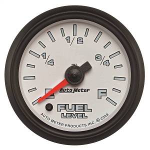 AutoMeter GAUGE FUEL LEVEL 2 1/16in. 0-280O PROGRAMMABLE WHITE PRO-CYCLE - 19509