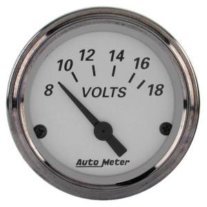 AutoMeter GAUGE VOLTMETER 2 1/16in. 18V ELEC AMERICAN PLATINUM - 1992